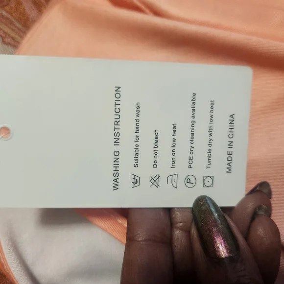 LaMode Purple, Orange, & Green Ombre Women's Top - Picture 3 of 5